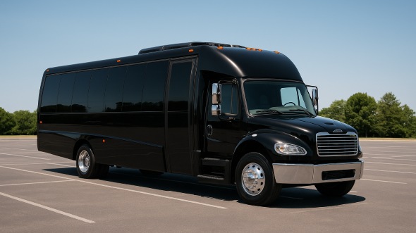 Exterior of Charter Bus Company Westminster's 20 Passenger Mini bus in Westminster