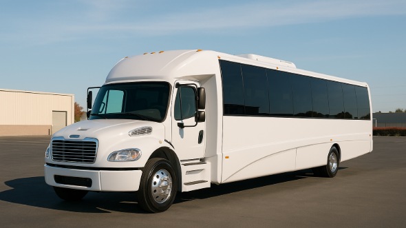 Exterior of Charter Bus Company Fountain Valley's 30 Passenger Minibus in Fountain Valley