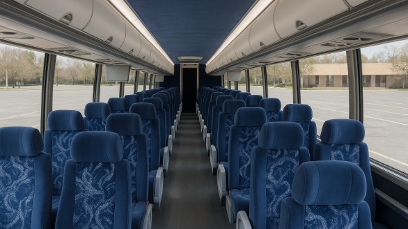 fountain valley 54 passenger charter bus inside