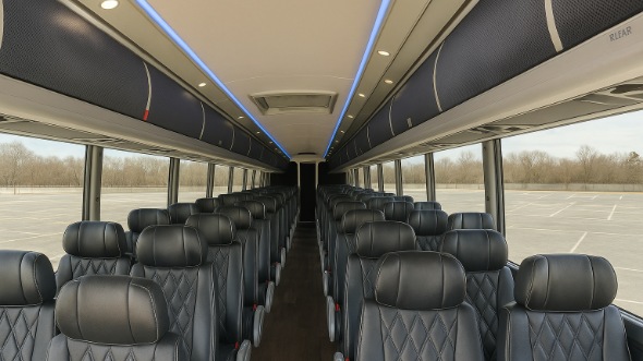 fountain valley 56 passenger charter bus inside